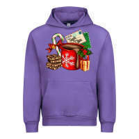 Tulip Christmas hot chocolate cup with gift and letters Urban Hoodie - AdoDesignShop