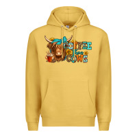 Antique Gold coffee then cows longhaired cow Premium Hoodie - Jasminsmagicworld