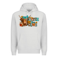 Dove Grey coffee then cows longhaired cow Premium Hoodie - Jasminsmagicworld