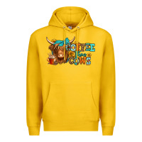 Lemon coffee then cows longhaired cow Premium Hoodie - Jasminsmagicworld