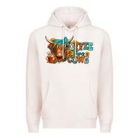 Pale Pink coffee then cows longhaired cow Premium Hoodie - Jasminsmagicworld