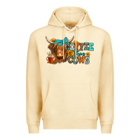 Pina Colada coffee then cows longhaired cow Premium Hoodie - Jasminsmagicworld