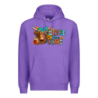 Purple coffee then cows longhaired cow Premium Hoodie - Jasminsmagicworld