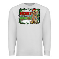 Dove Grey merry and bright cockapoo Premium Sweatshirt - RanaPortraitStore