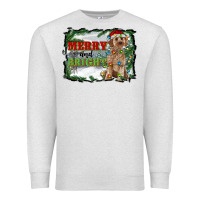Oatmeal Heather merry and bright cockapoo Premium Sweatshirt - RanaPortraitStore