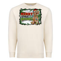 Sandshell merry and bright cockapoo Premium Sweatshirt - RanaPortraitStore