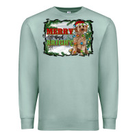 Seafoam merry and bright cockapoo Premium Sweatshirt - RanaPortraitStore