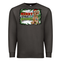 Smoke merry and bright cockapoo Premium Sweatshirt - RanaPortraitStore