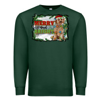 Sports Green merry and bright cockapoo Premium Sweatshirt - RanaPortraitStore