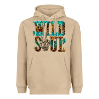 Mushroom wild soul with skeleton hand Heavyweight Hoodie - texasbilliewilder