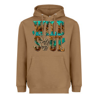 Toasted Coconut wild soul with skeleton hand Heavyweight Hoodie - texasbilliewilder
