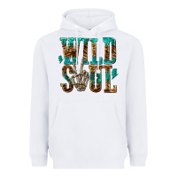 White wild soul with skeleton hand Heavyweight Hoodie - texasbilliewilder