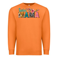 Carrot twin mama with flowers Premium Sweatshirt - texasbilliewilder