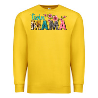 Lemon twin mama with flowers Premium Sweatshirt - texasbilliewilder