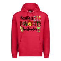 Cardinal santa's favorite bartender Premium Hoodie - AdoDesignShop