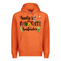 Carrot santa's favorite bartender Premium Hoodie - AdoDesignShop