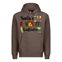 Coffee santa's favorite bartender Premium Hoodie - AdoDesignShop
