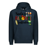 Navy santa's favorite bartender Premium Hoodie - AdoDesignShop