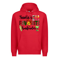 Red santa's favorite bartender Premium Hoodie - AdoDesignShop