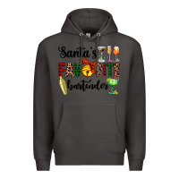 Smoke santa's favorite bartender Premium Hoodie - AdoDesignShop