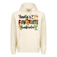 Tofu santa's favorite bartender Premium Hoodie - AdoDesignShop