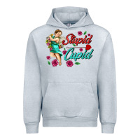 Heather Grey stupid cupid Urban Hoodie - AdoDesignShop