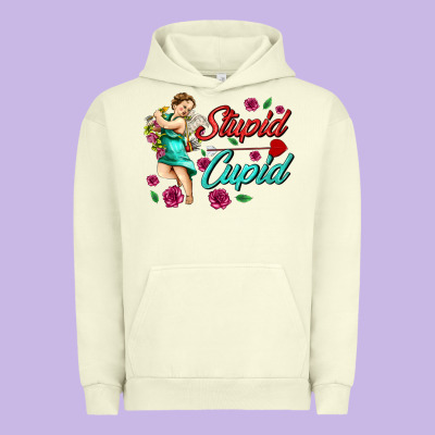 Stupid Cupid Urban Hoodie Designed By Adodesignshop