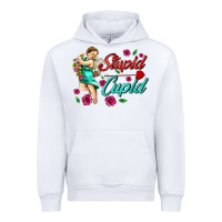 White stupid cupid Urban Hoodie - AdoDesignShop