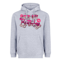 Heather Grey pink it's my birthday Heavyweight Hoodie - Zillion Design Studio