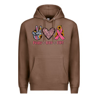 Chestnut peace love cure Premium Hoodie - JahusDesignShop