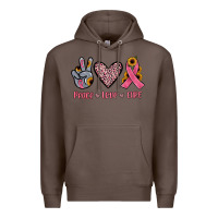 Coffee peace love cure Premium Hoodie - JahusDesignShop