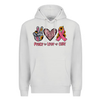 Dove Grey peace love cure Premium Hoodie - JahusDesignShop