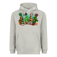 Moon Dust christmas trees with football Heavyweight Hoodie - Zillion Design Studio