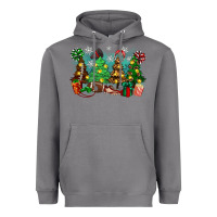 Storm christmas trees with football Heavyweight Hoodie - Zillion Design Studio
