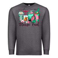 Charcoal Heather nurse fuel coffee cups Premium Sweatshirt - Zillion Design Studio