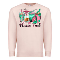 Pale Pink nurse fuel coffee cups Premium Sweatshirt - Zillion Design Studio