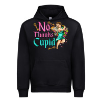Black no thanks cupid Urban Hoodie - AdoDesignShop