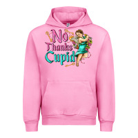 Fuchsia Pink no thanks cupid Urban Hoodie - AdoDesignShop