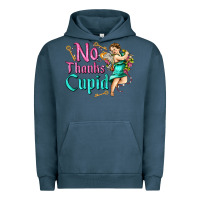 Pigment Midnight Navy no thanks cupid Urban Hoodie - AdoDesignShop