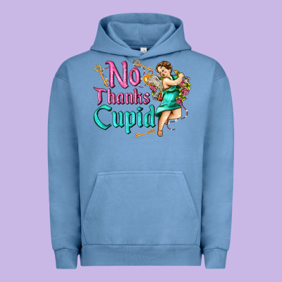 No Thanks Cupid Urban Hoodie Designed By Adodesignshop