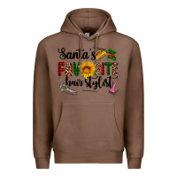 Chestnut santa's favorite  hair stylist Premium Hoodie - AdoDesignShop