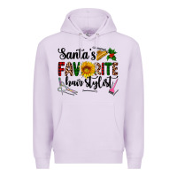 Lilac santa's favorite  hair stylist Premium Hoodie - AdoDesignShop