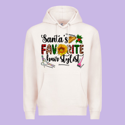 Santa's Favorite  Hair Stylist Premium Hoodie Designed By Adodesignshop