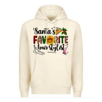 Sandshell santa's favorite  hair stylist Premium Hoodie - AdoDesignShop