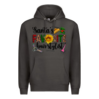 Smoke santa's favorite  hair stylist Premium Hoodie - AdoDesignShop