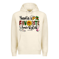 Tofu santa's favorite  hair stylist Premium Hoodie - AdoDesignShop