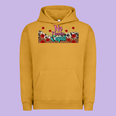 No Thanks Cupid Urban Hoodie Designed By Adodesignshop