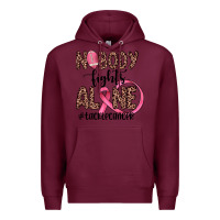Burgundy nobody fights alone #tacklecancer Premium Hoodie - JahusDesignShop