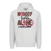 Dove Grey nobody fights alone #tacklecancer Premium Hoodie - JahusDesignShop