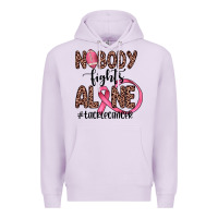 Lilac nobody fights alone #tacklecancer Premium Hoodie - JahusDesignShop